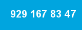 929 167 83 47 929 167 83 47